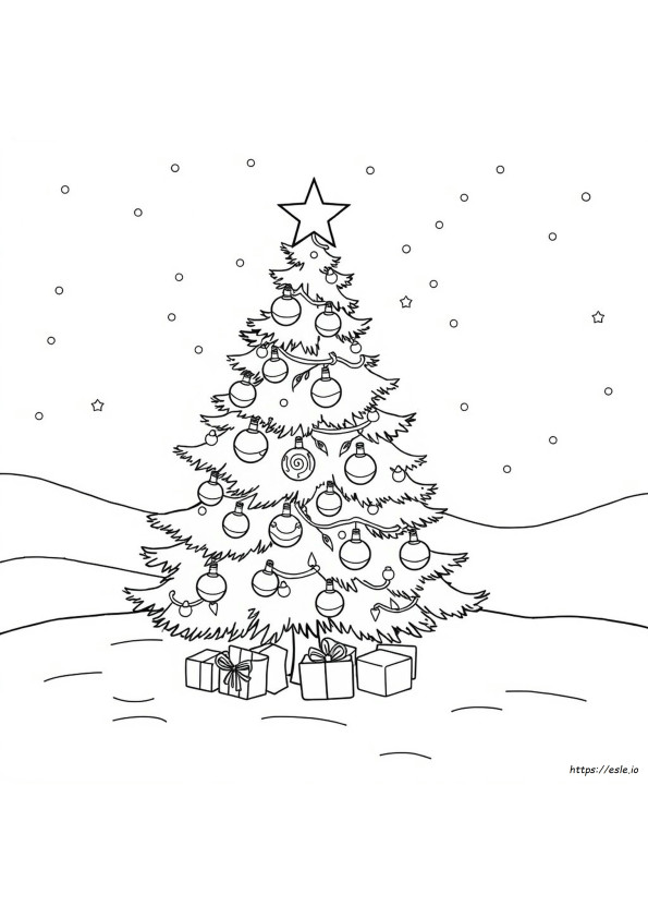 Gambar Mewarnai Natal Untuk Dicetak