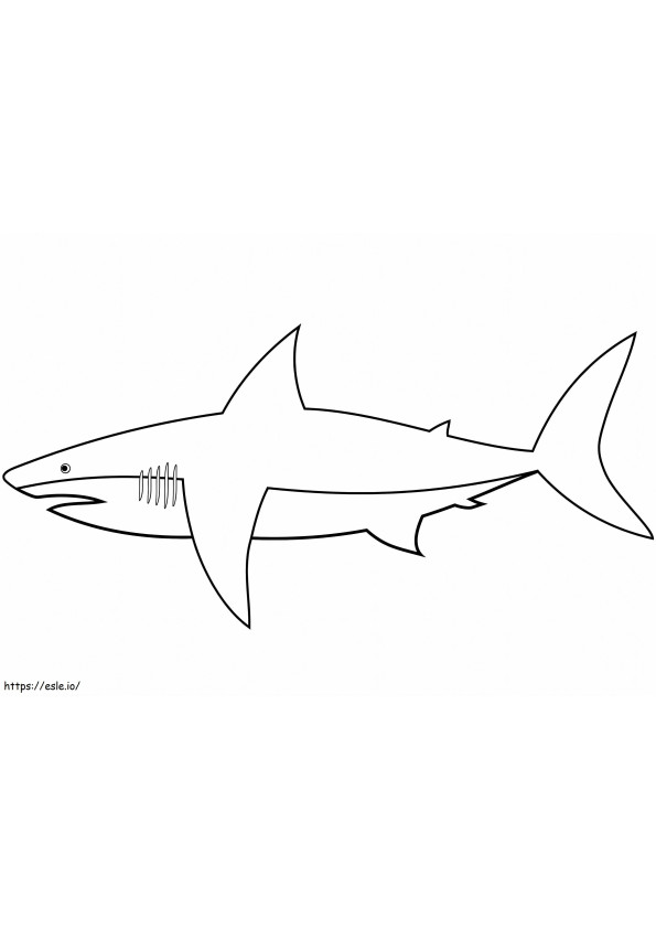 Normal Shark coloring page