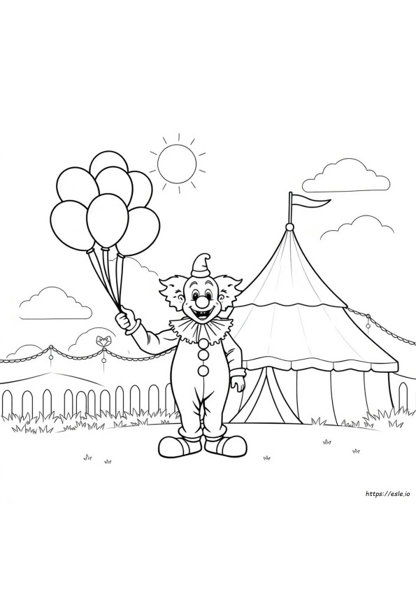 Printable Kimmi The Clown Coloring Pages