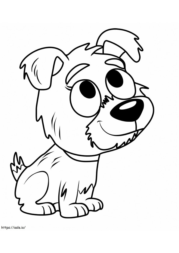 Kiki From Pound Puppies coloring page