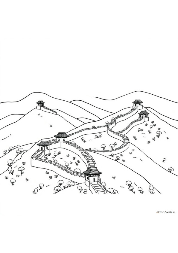 Great Wall Of China Coloring