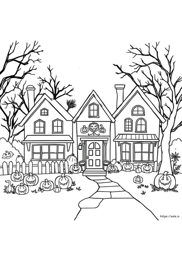 Kartu Halloween Gambar Mewarnai