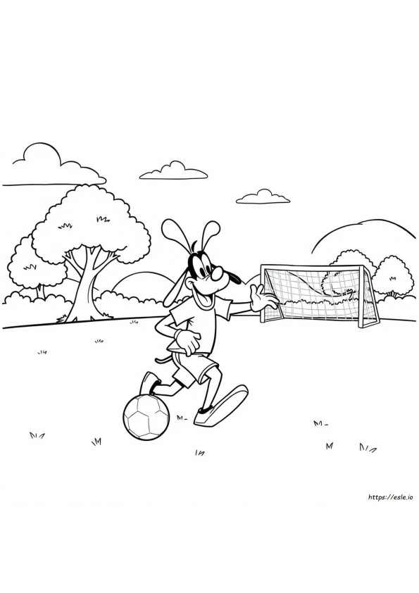 Goofy Dapat Dicetak Gratis Gambar Mewarnai