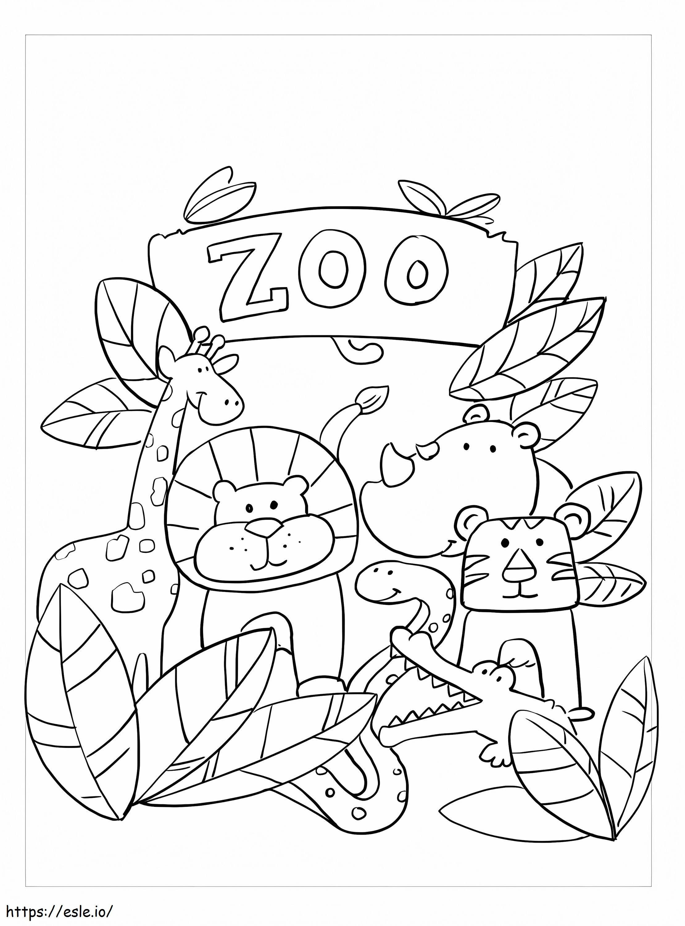 Zoological Incredible coloring page
