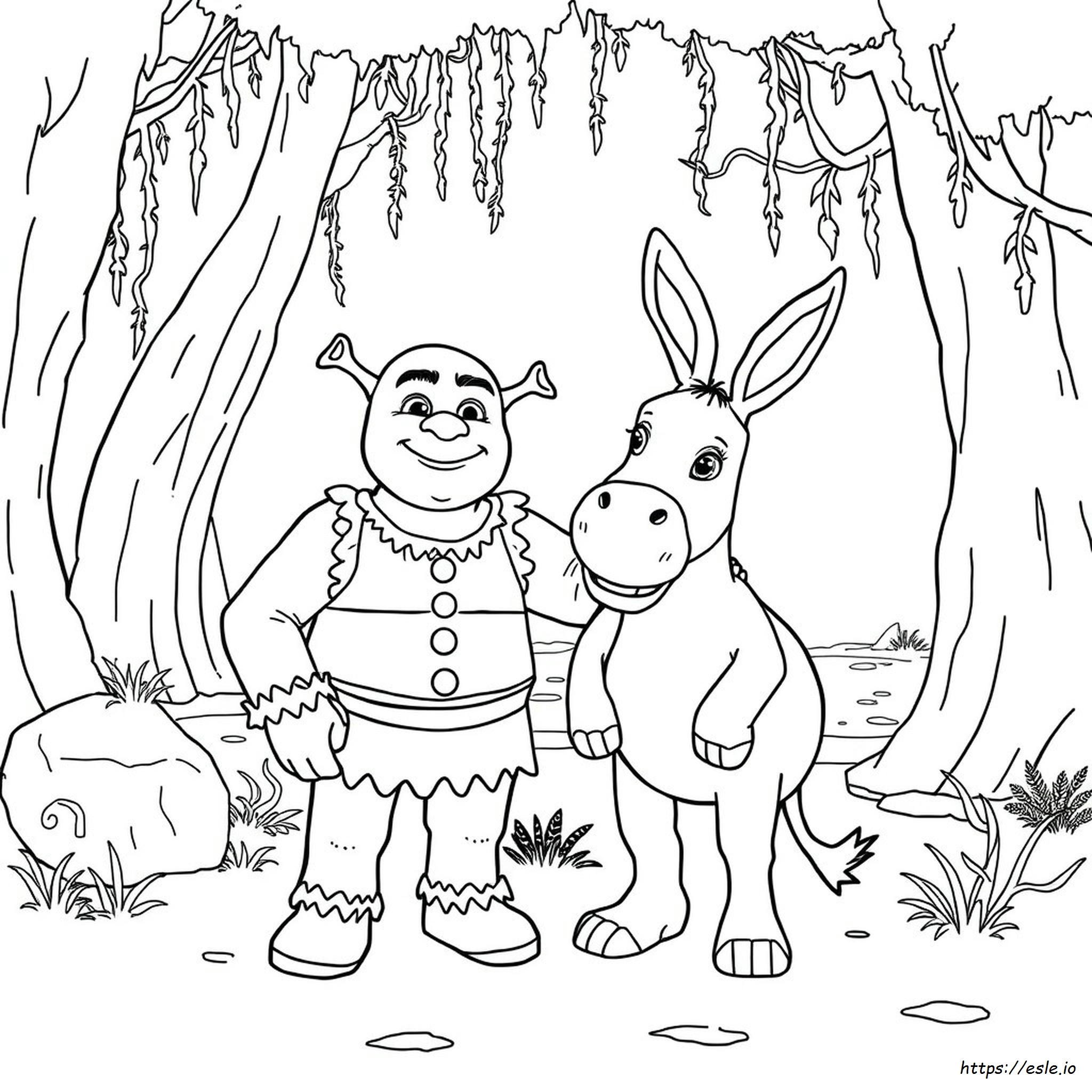 Dibujo Imprimible Del Hombre De Jengibre De Shrek Para Colorear