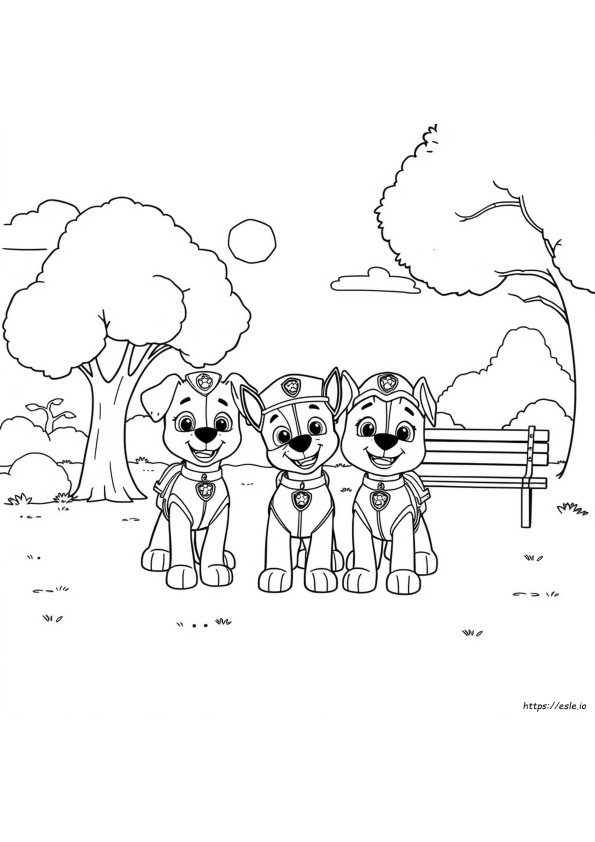 Paw Patrol Kertas Mewarnai