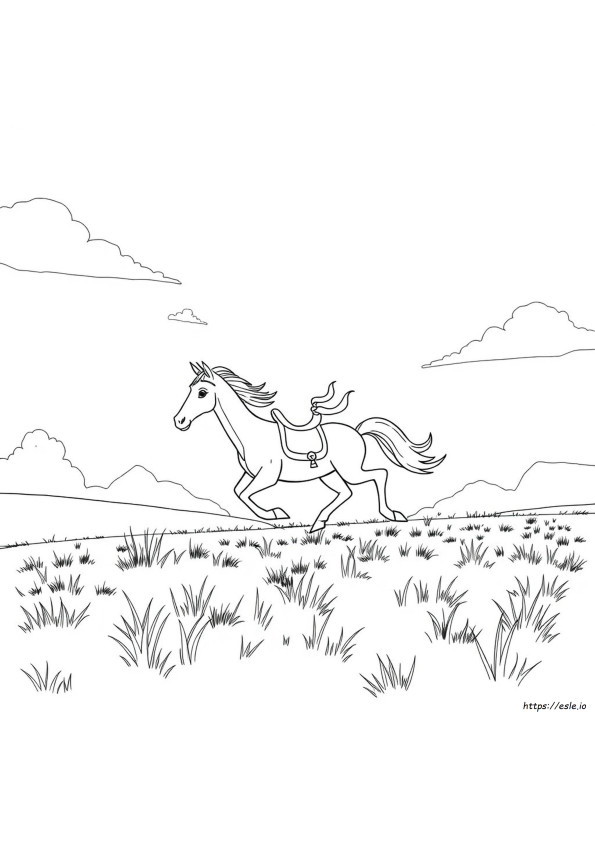 Spirit Riding Free Colouring Pages