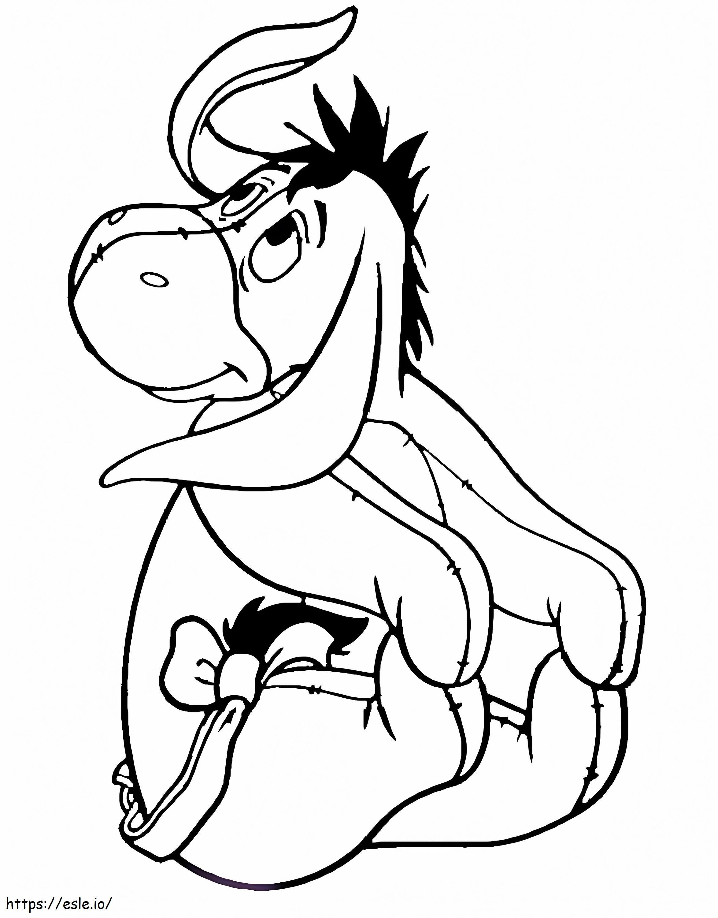 Awesome Eeyore coloring page
