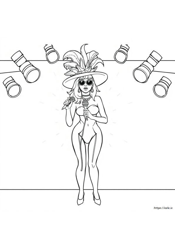 Lady Gaga Kolorowanka