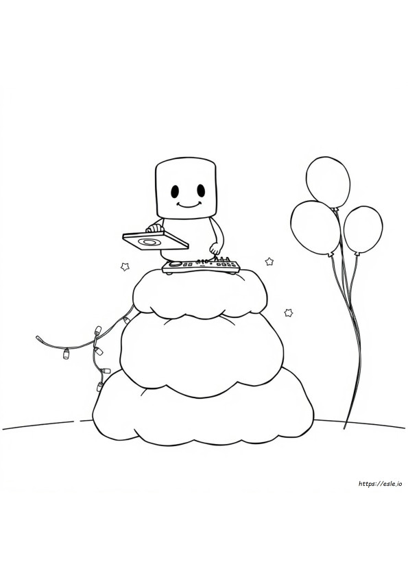 Marshmallow Dj Boyama Sayfaları