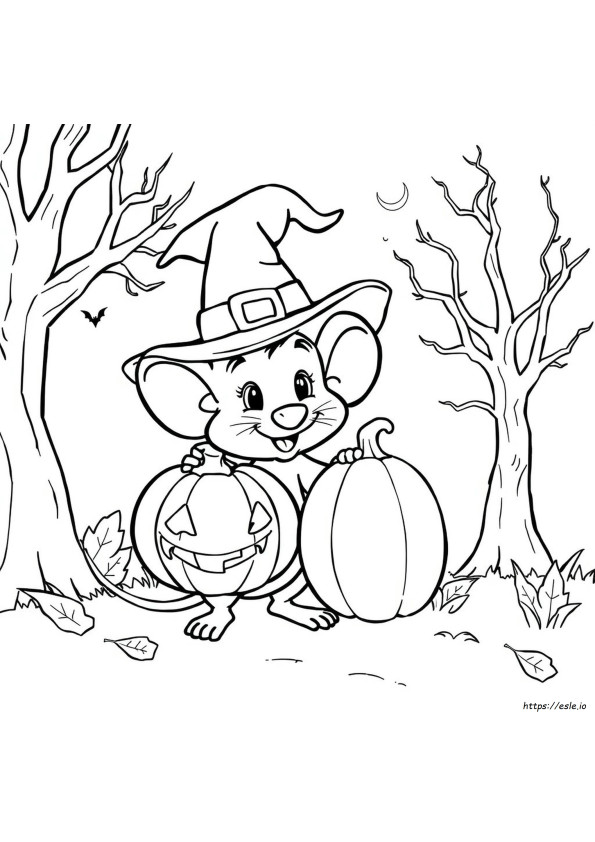 Abc Mouse Halaman Mewarnai Halloween