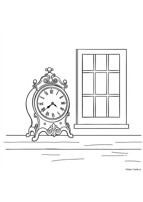 Gambar Mewarnai Jam