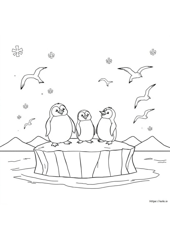 Tacky Pingviini Värityskuvat