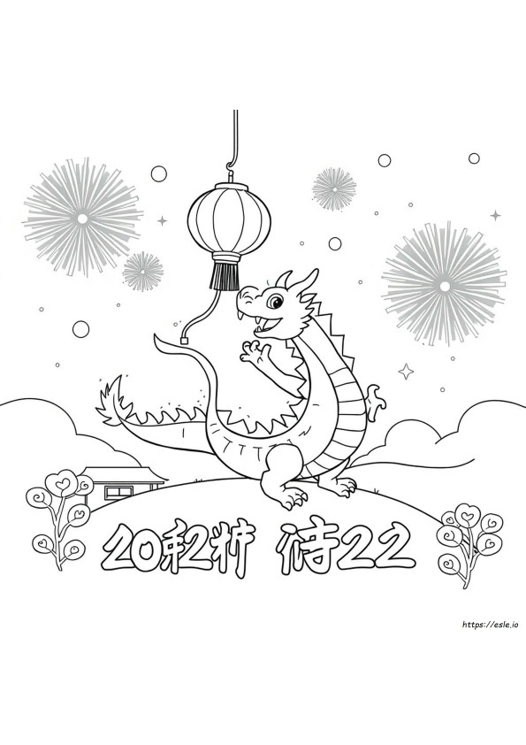 Gambar Mewarnai Tahun Baru Cina 2022