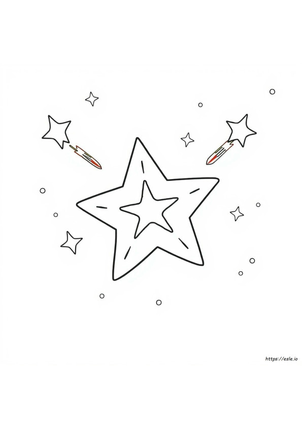 Star Coloring Paper