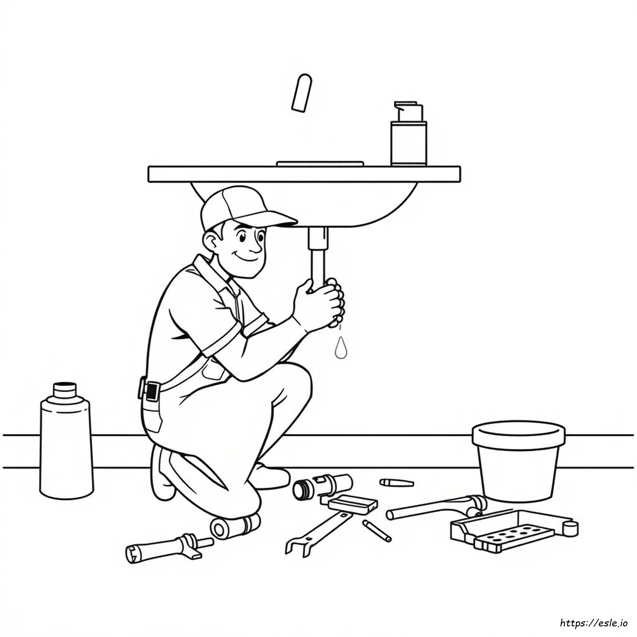 Plumbing Coloring Pages