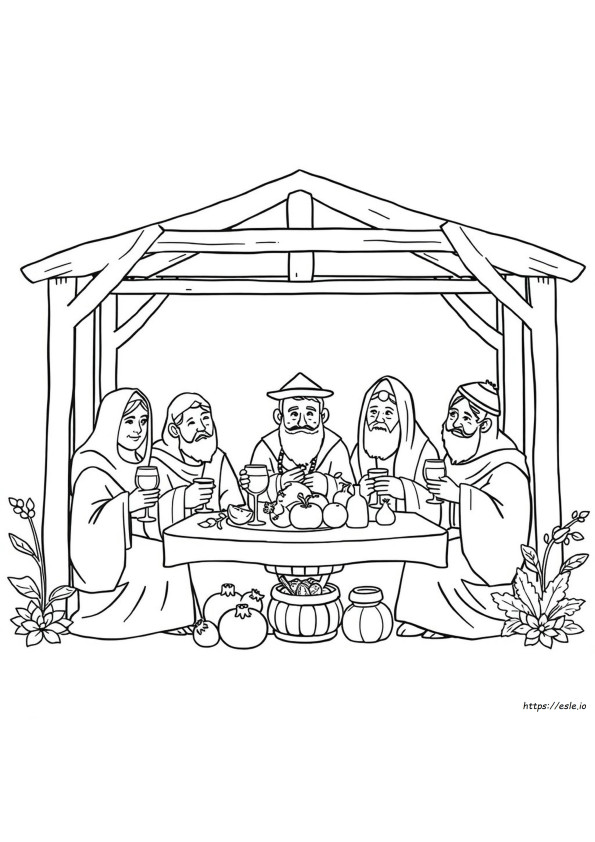 Ushpizin Gambar Mewarnai