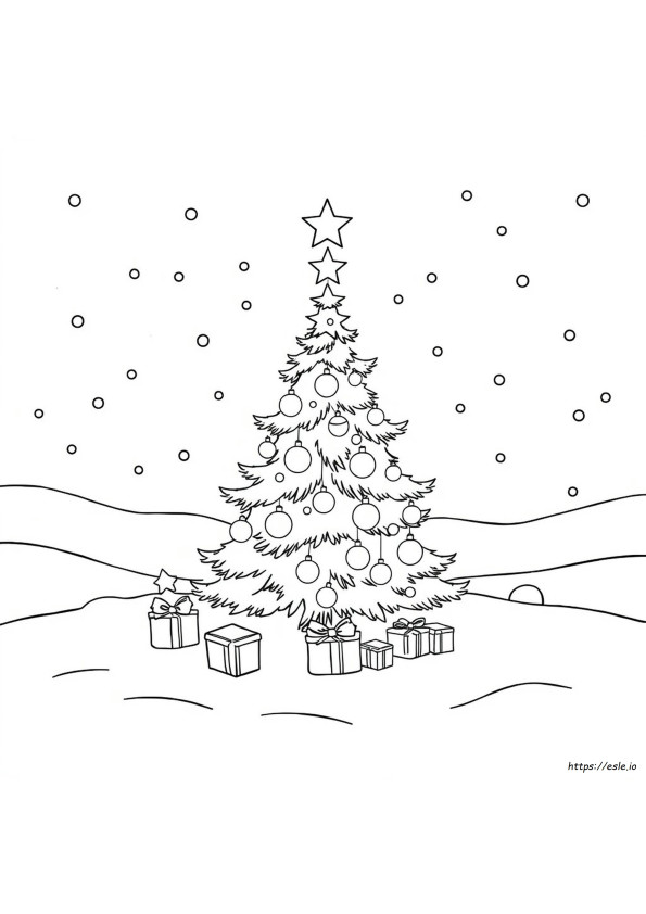 Gambar Mewarnai Natal Gratis