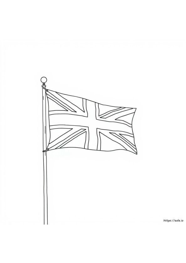 Bendera Britania Raya Dapat Dicetak Gratis Gambar Mewarnai