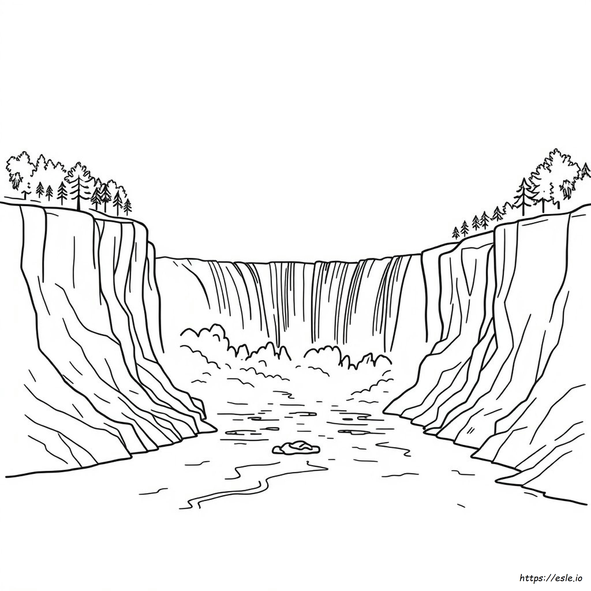 Cascate Del Niagara Da Colorare