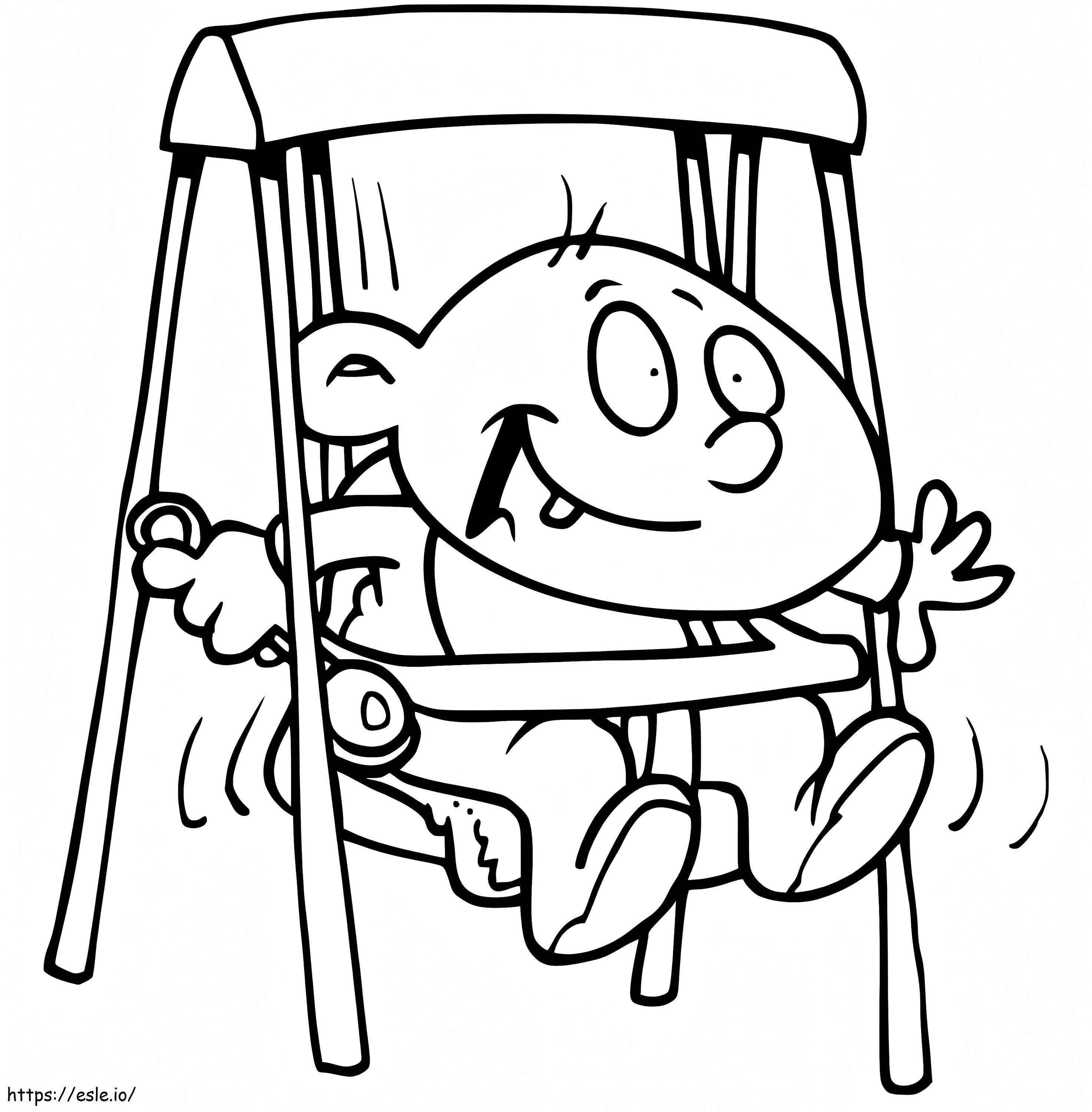 Naughty Baby Boy coloring page