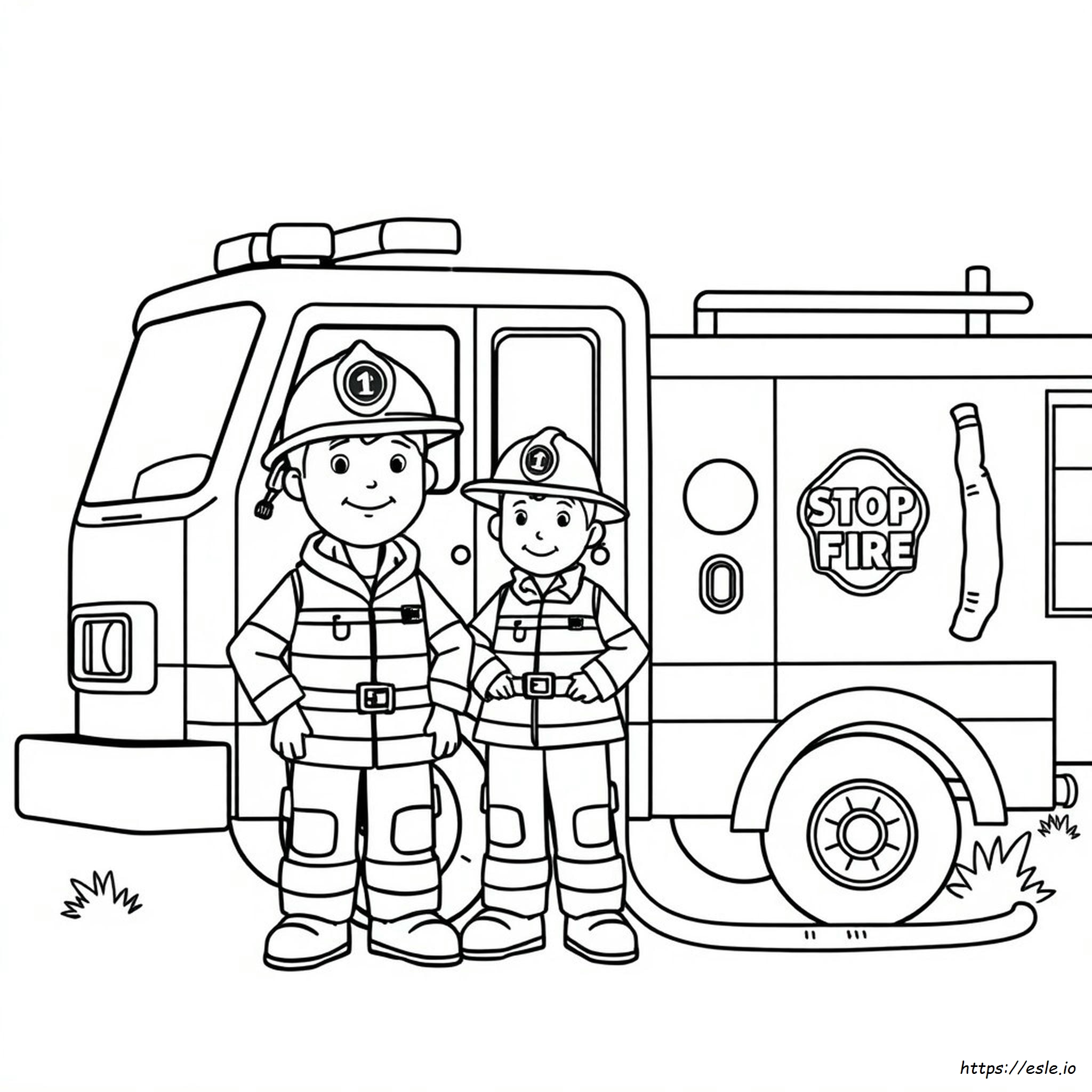 Free Fire Prevention Coloring Pages