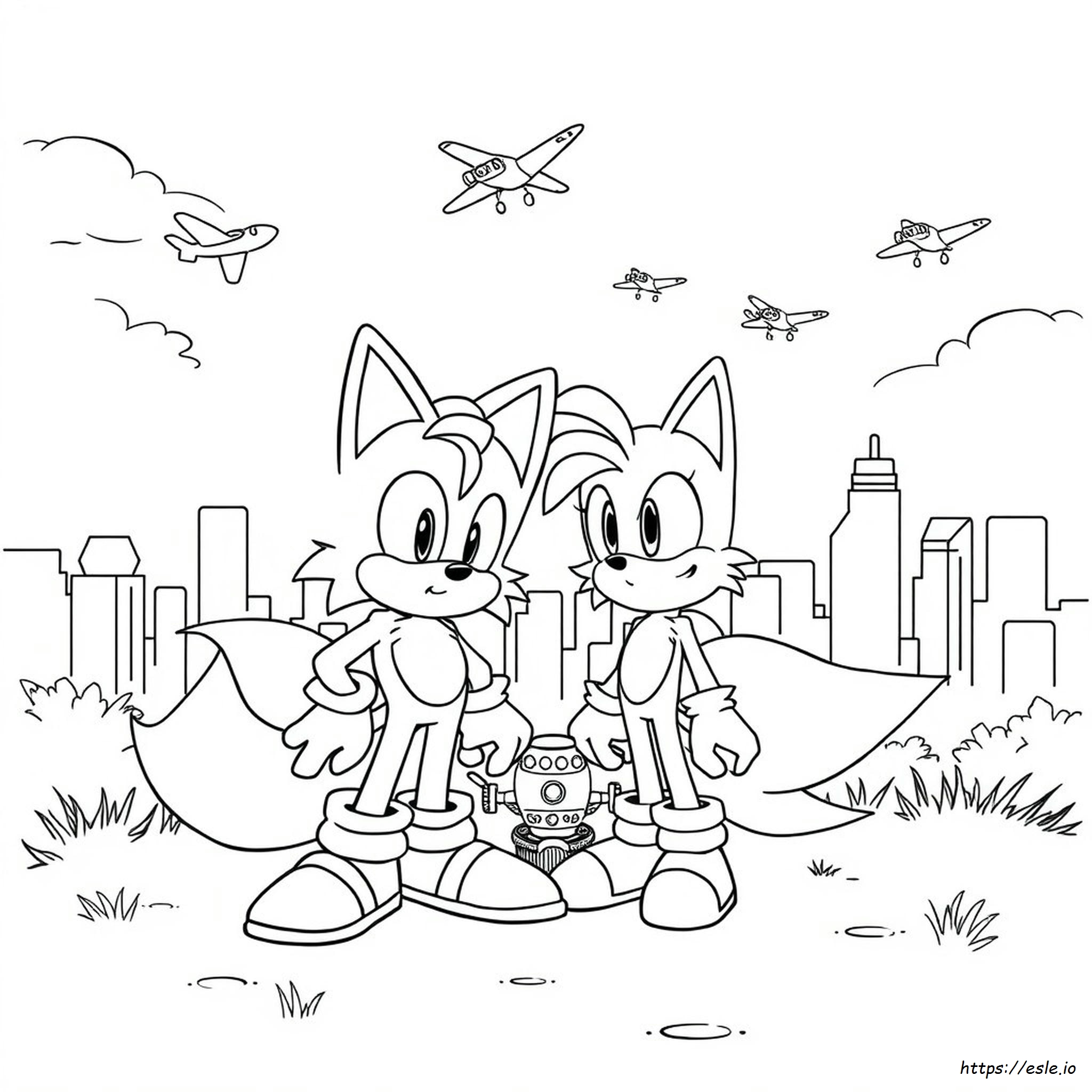 Sonic Exe Tails Coloring Pages