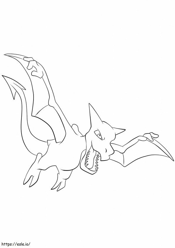 Aerodactyl En Pokemon coloring page