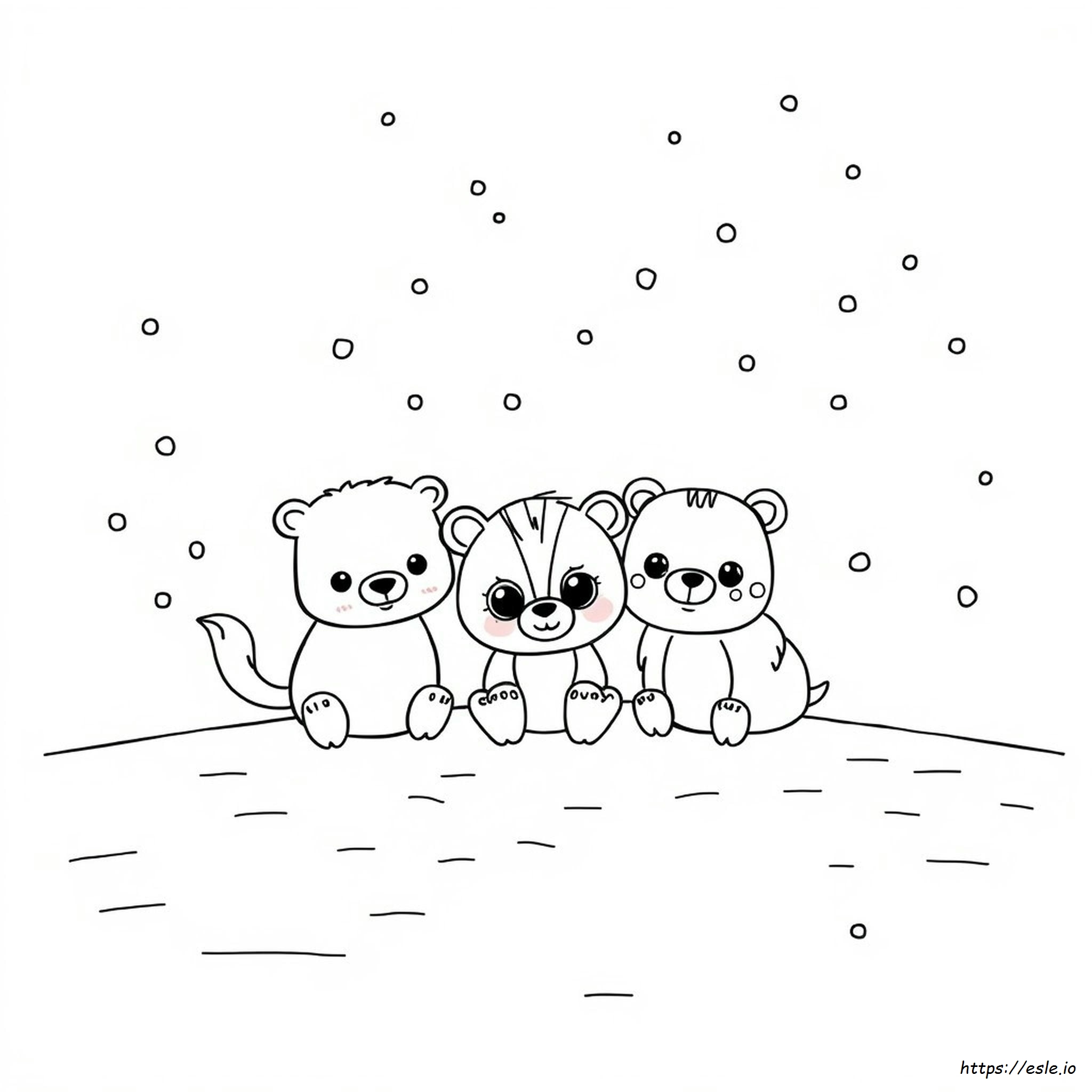 Cute Stickers Colouring Pages