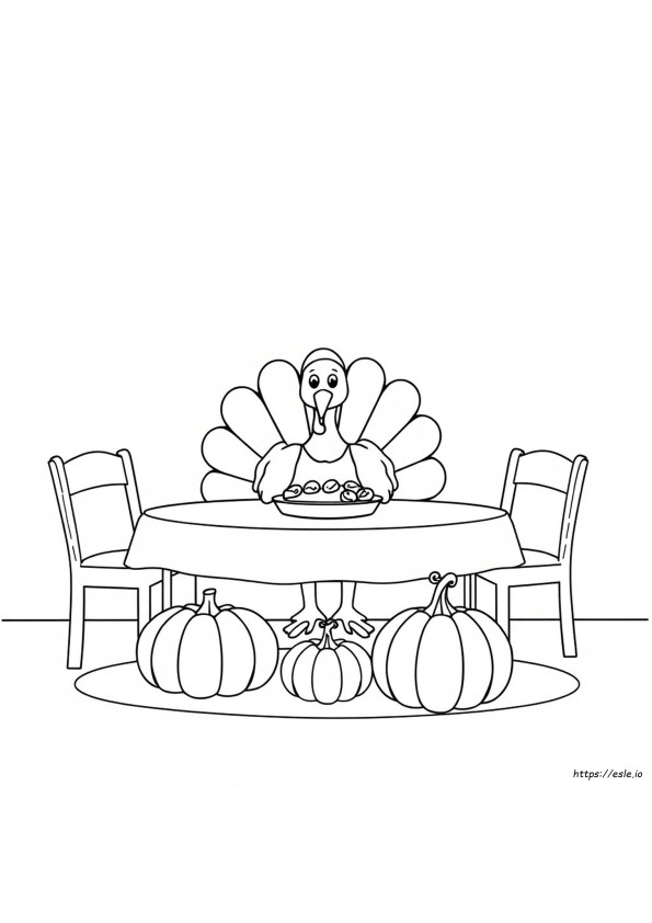 Gambar Mewarnai Hari Thanksgiving Untuk Prasekolah