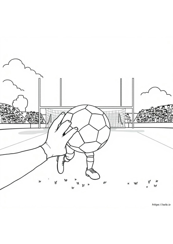 Gambar Mewarnai Sepak Bola