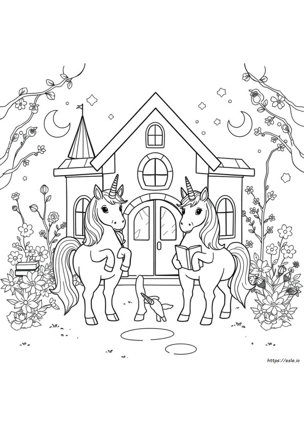Buku Gambar Mewarnai Akademi Unicorn