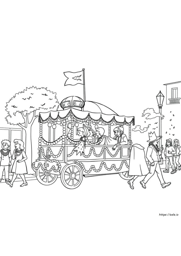 Mardi Gras Coloring