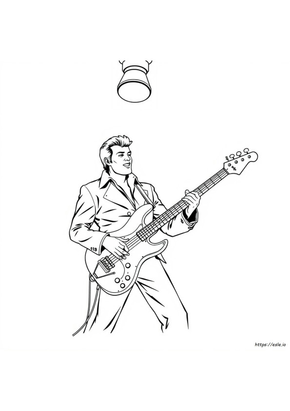 Elvis Gambar Mewarnai