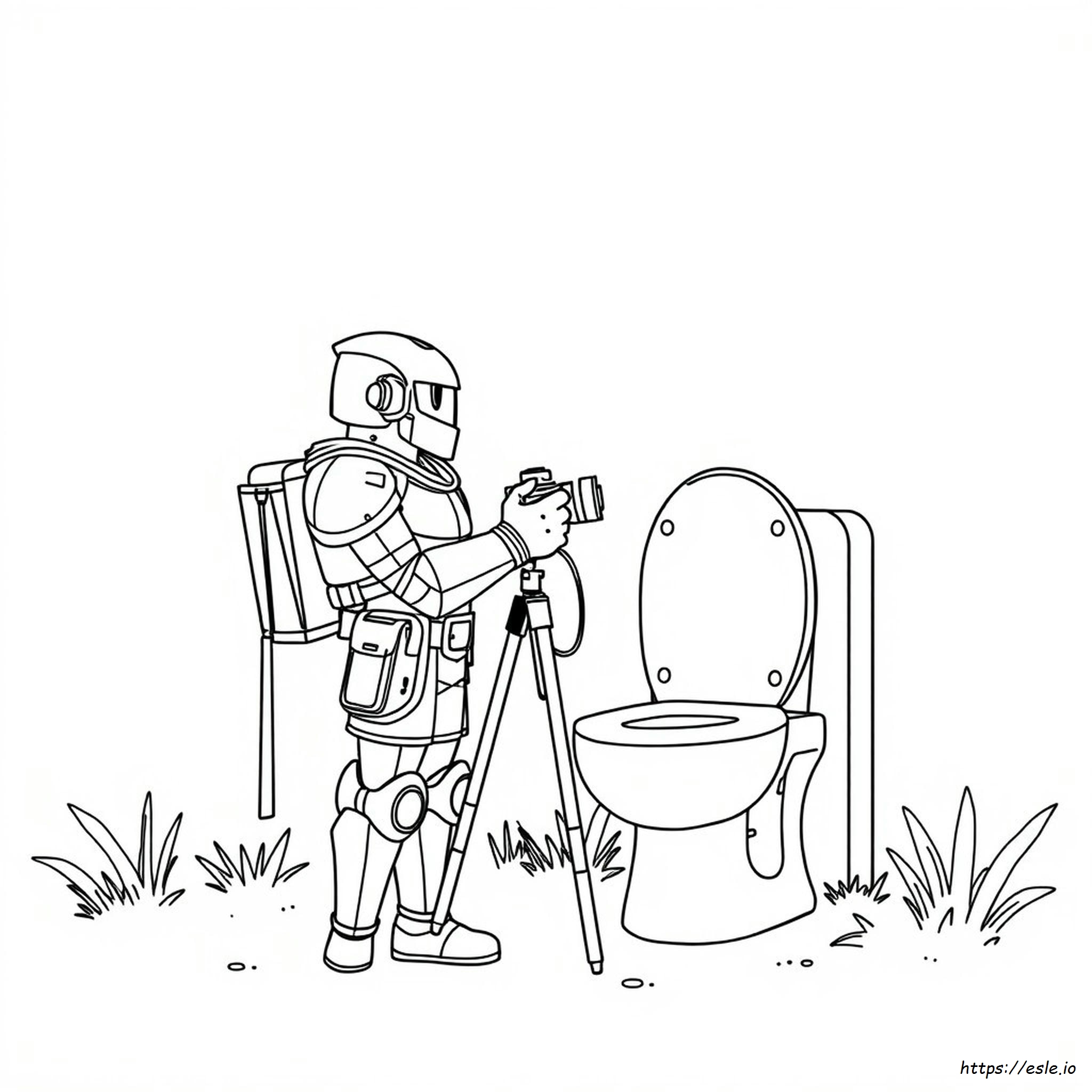 Disegno Da Colorare Di Titan Cameraman Skibidi Toilet