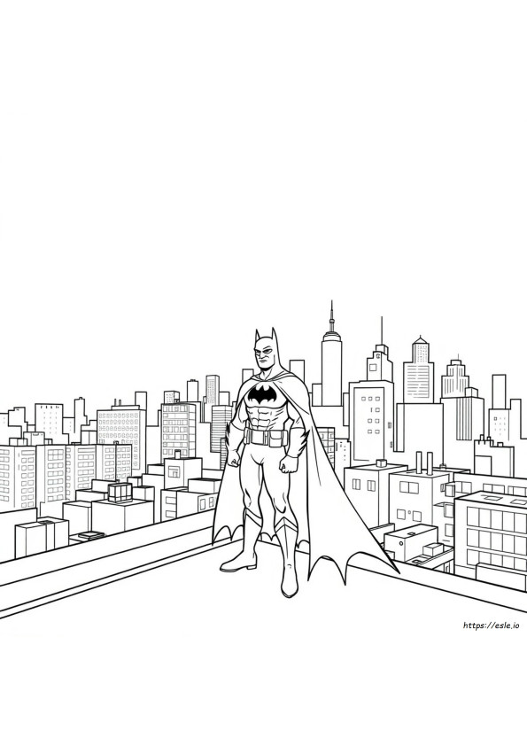 Coloriage Batman La Série Animée Dessin À Imprimer Gratuit