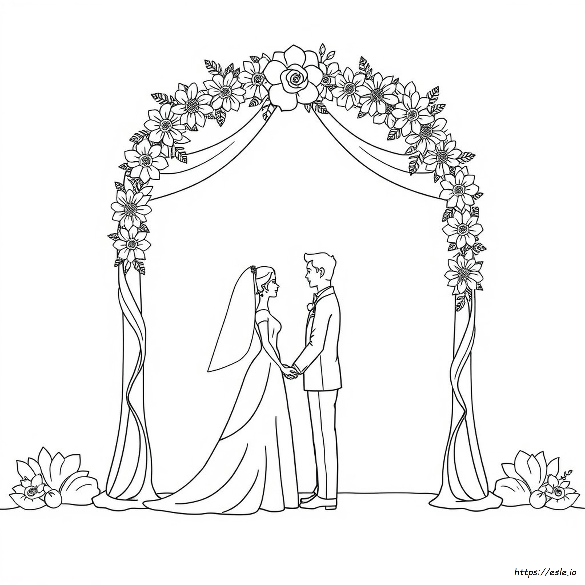 Coloring Book Pages For Wedding