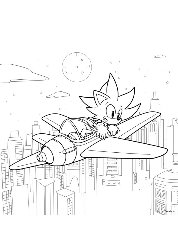 Gambar Mewarnai Sonic Prime Yang Dapat Dicetak