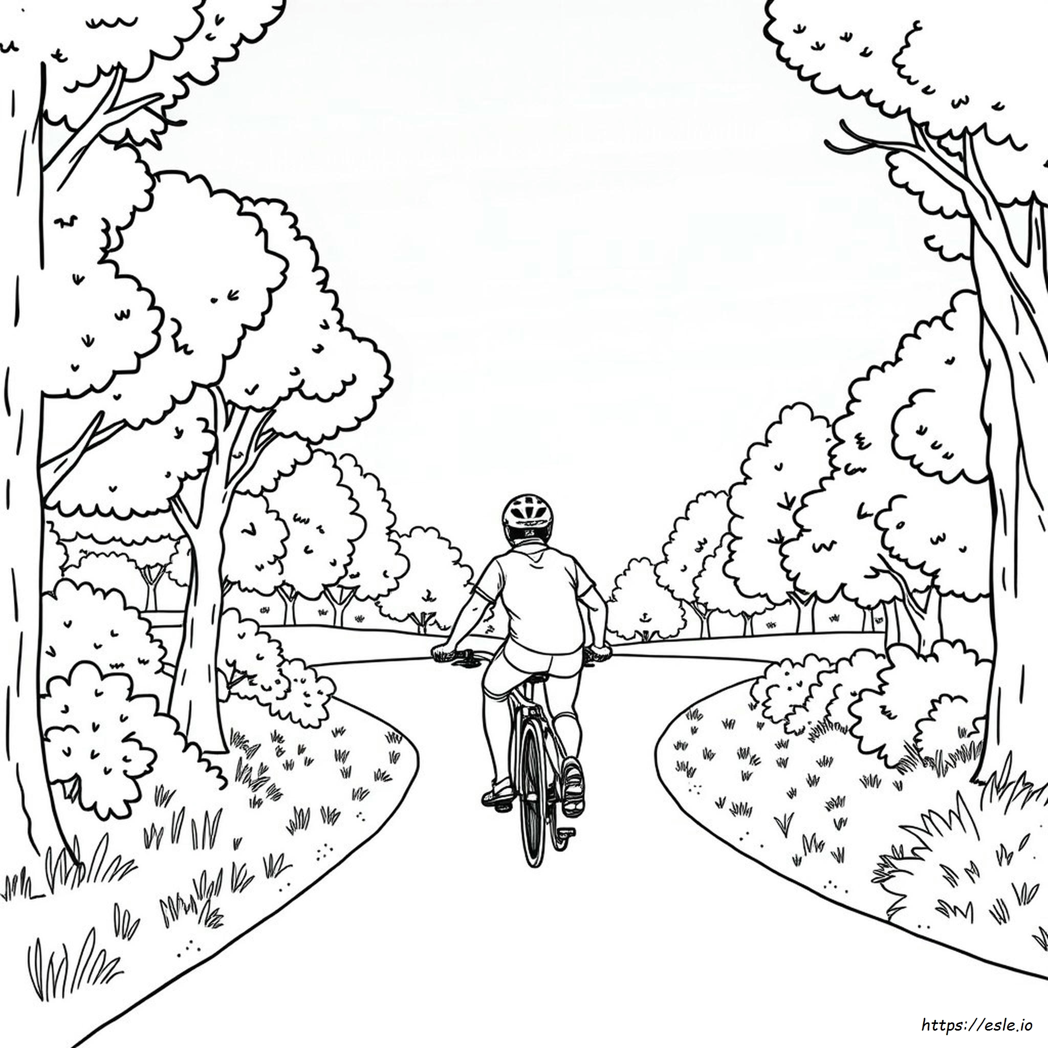 Bike Riding Coloring Pages
