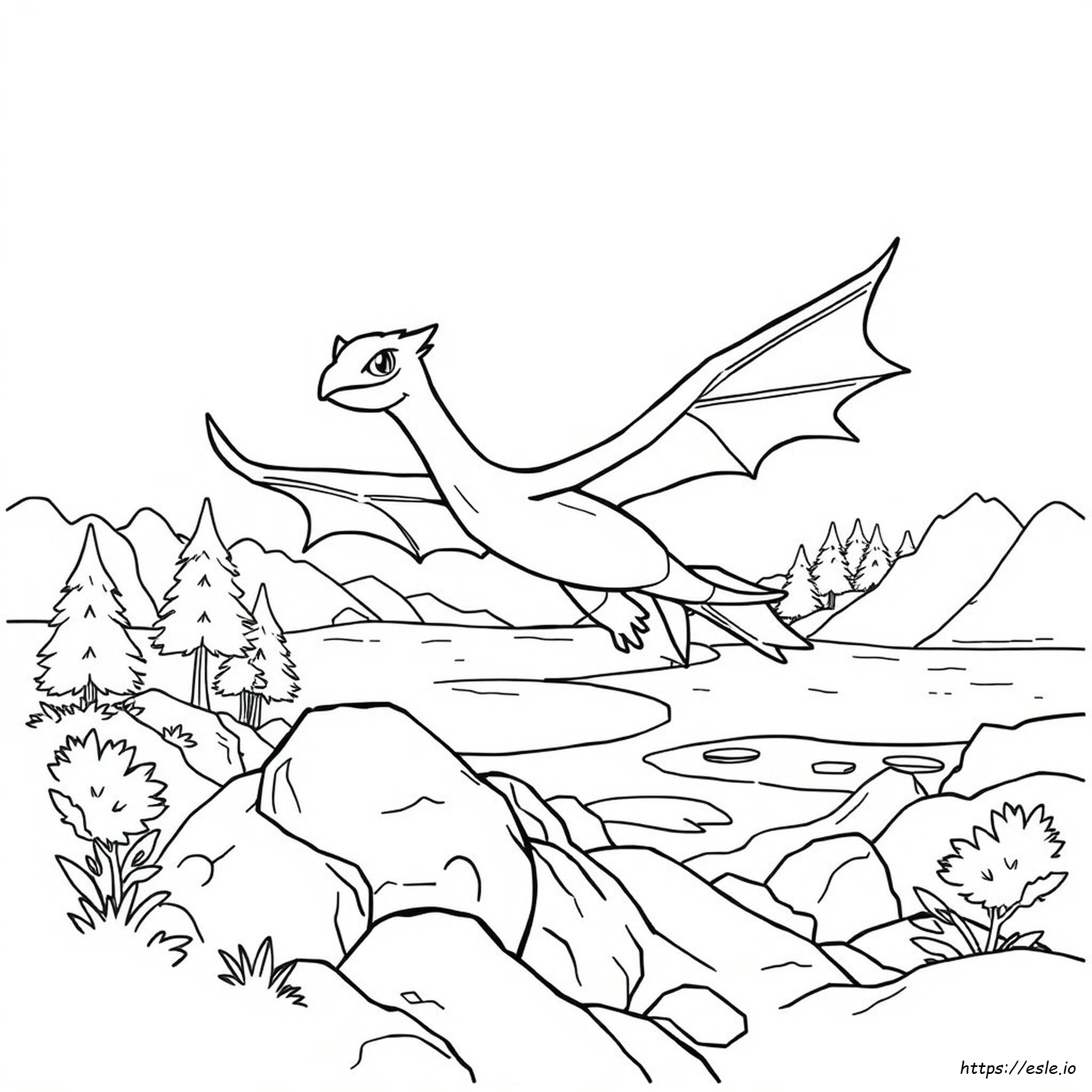 Salamence Da Colorare