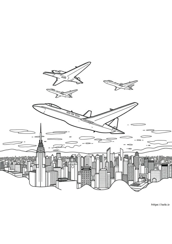 Coloriages D'avions À Réaction