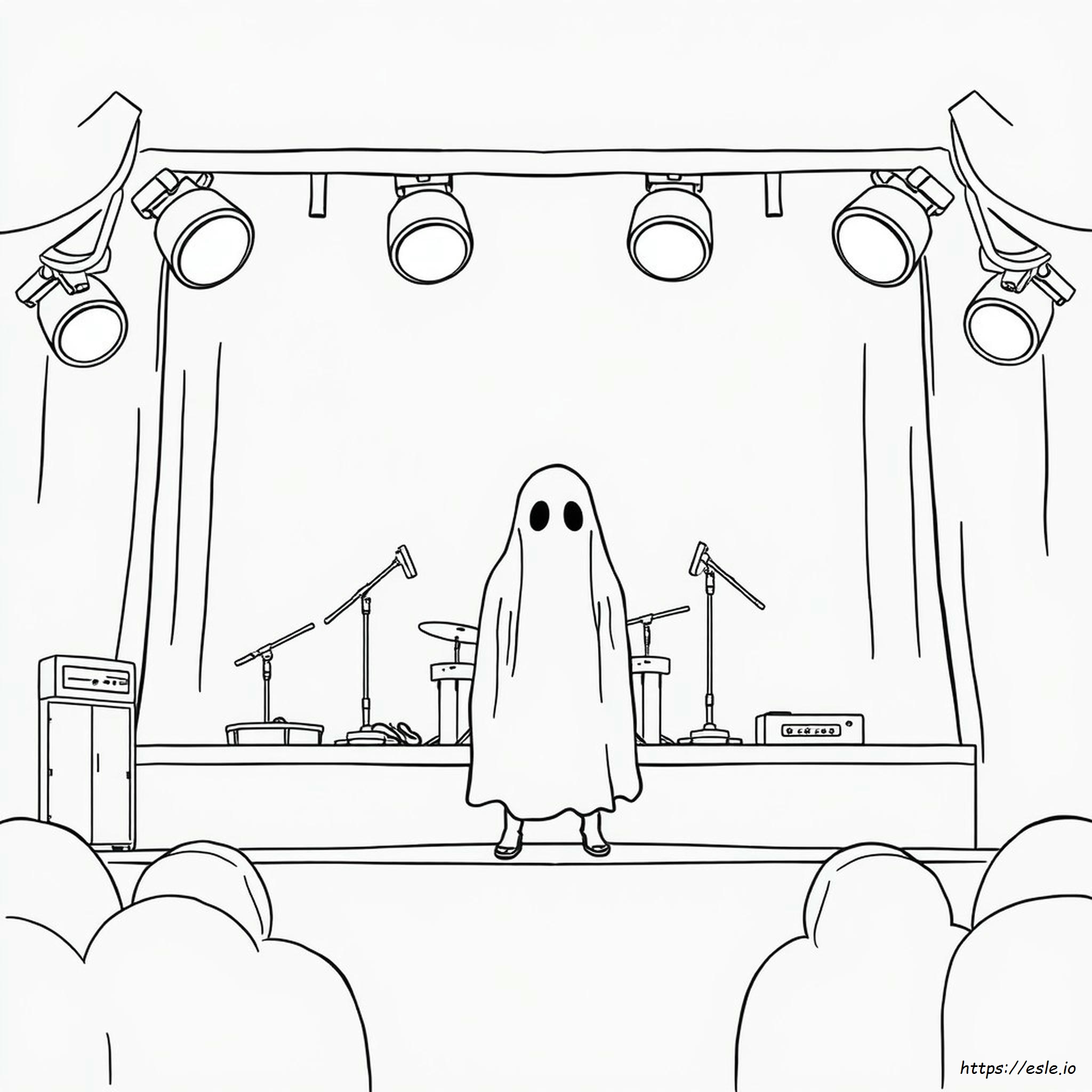 Sad Ghost Club Coloring Pages