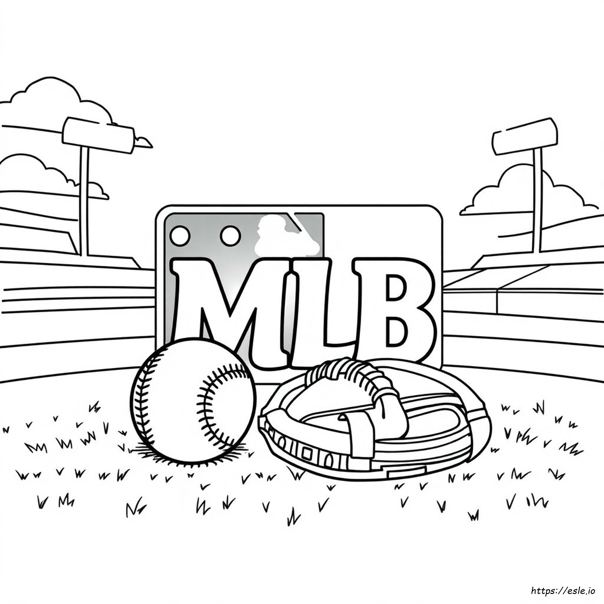 Kolorowanki Z Logo Mlb