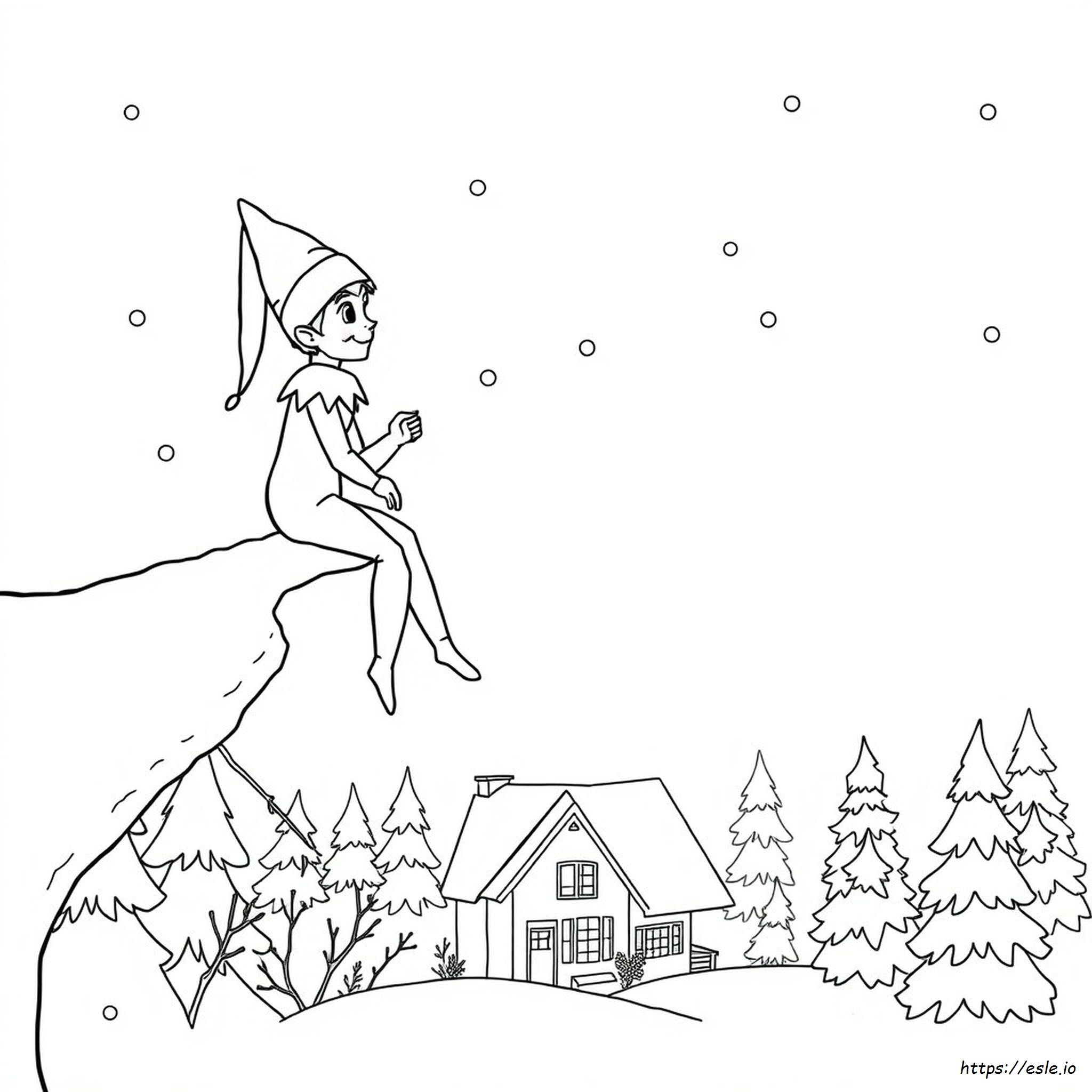 Elf Auf Dem Regal Ausmalbilder