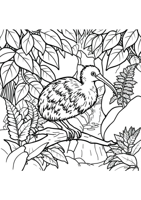 Coloriage Kiwi