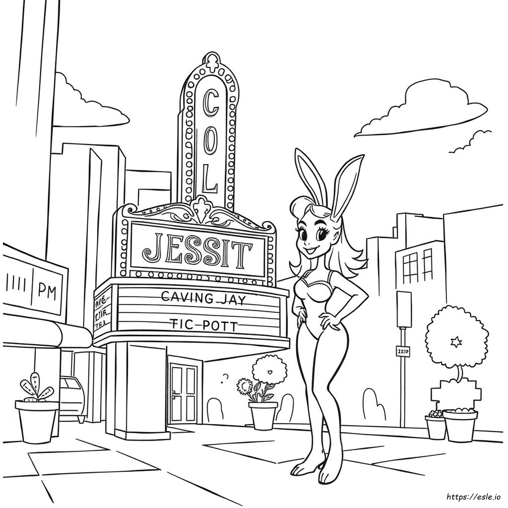 Printable Jessica Rabbit Coloring Pages