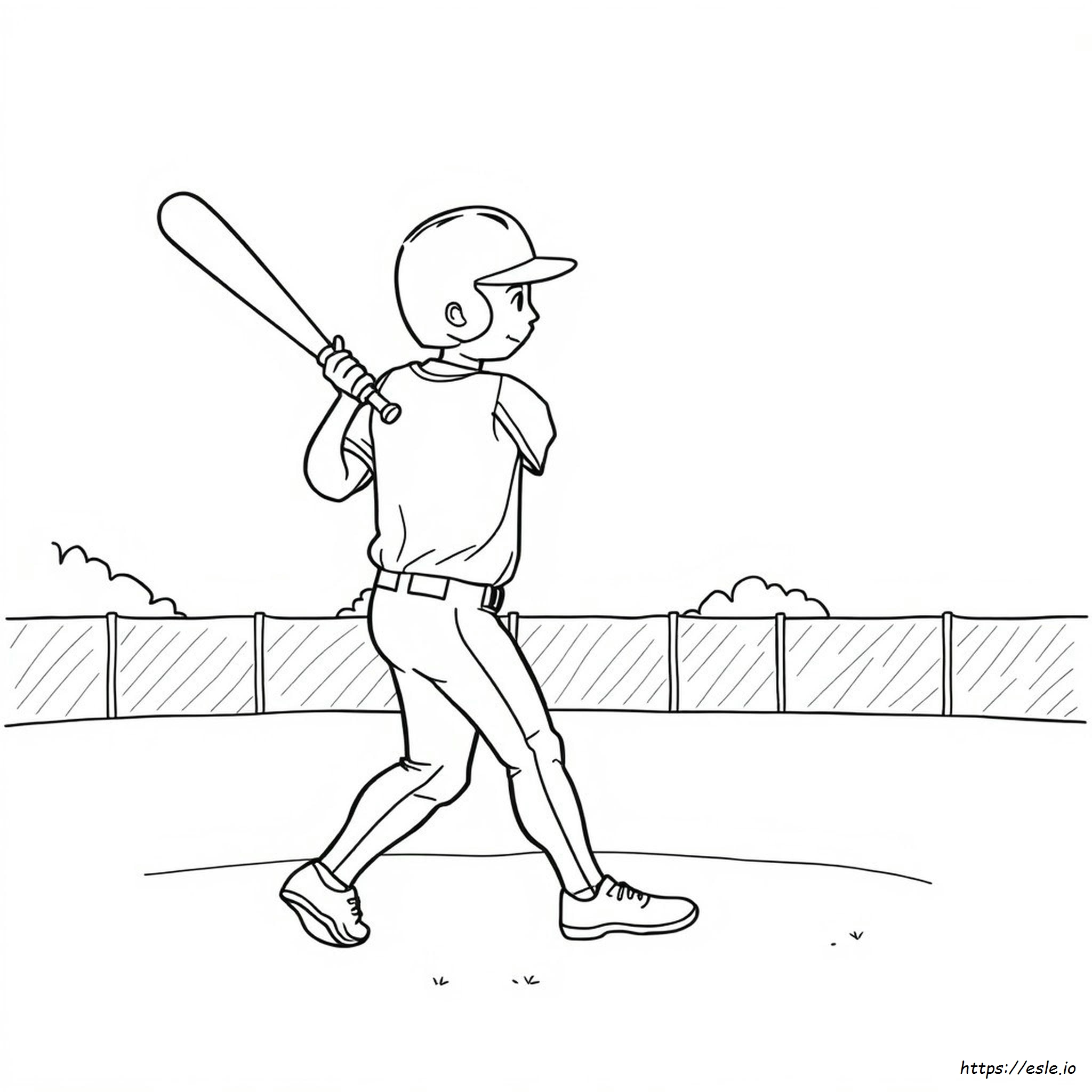 Coloring Pages Of Baseball Bats