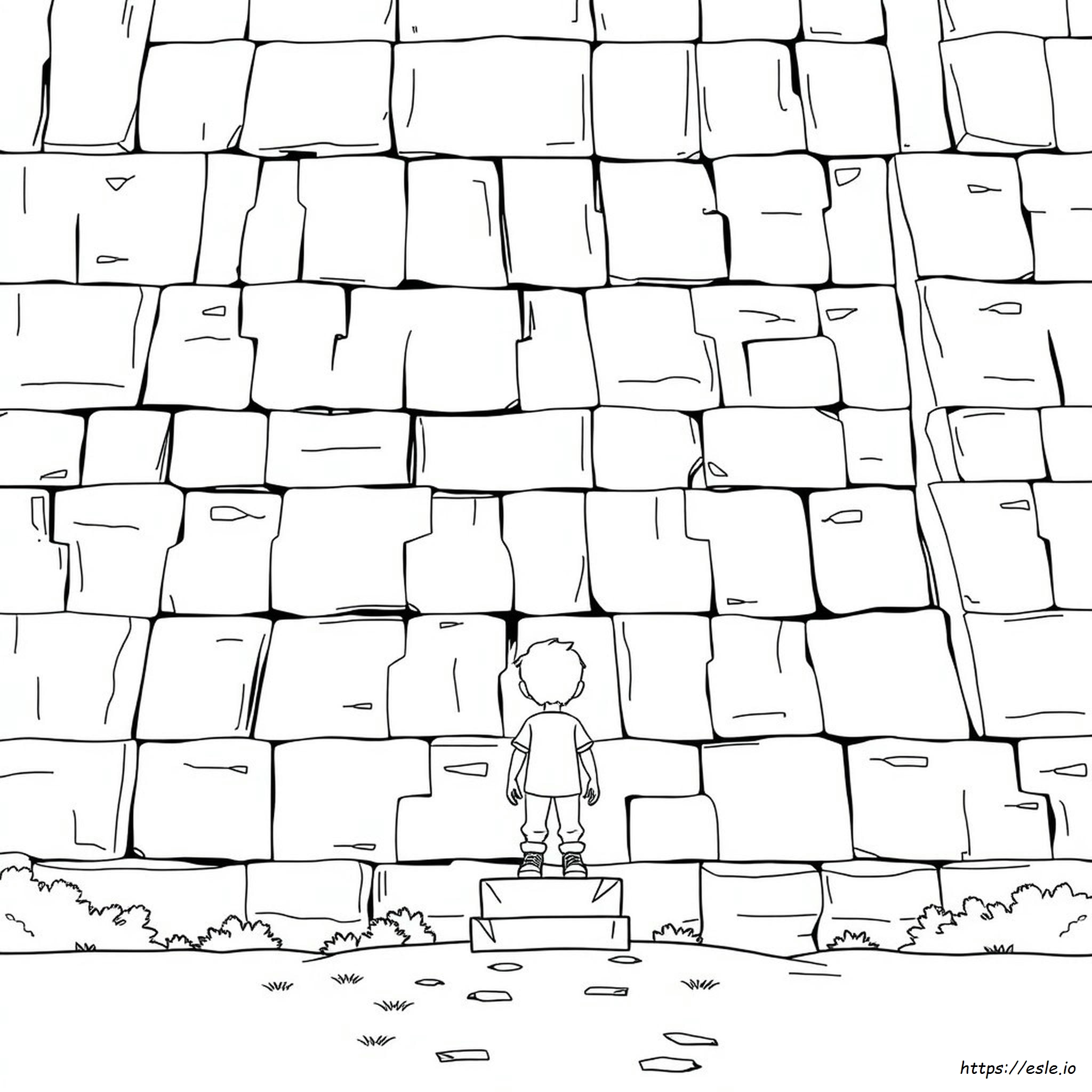 Páginas Para Colorear De Josh Y La Gran Muralla