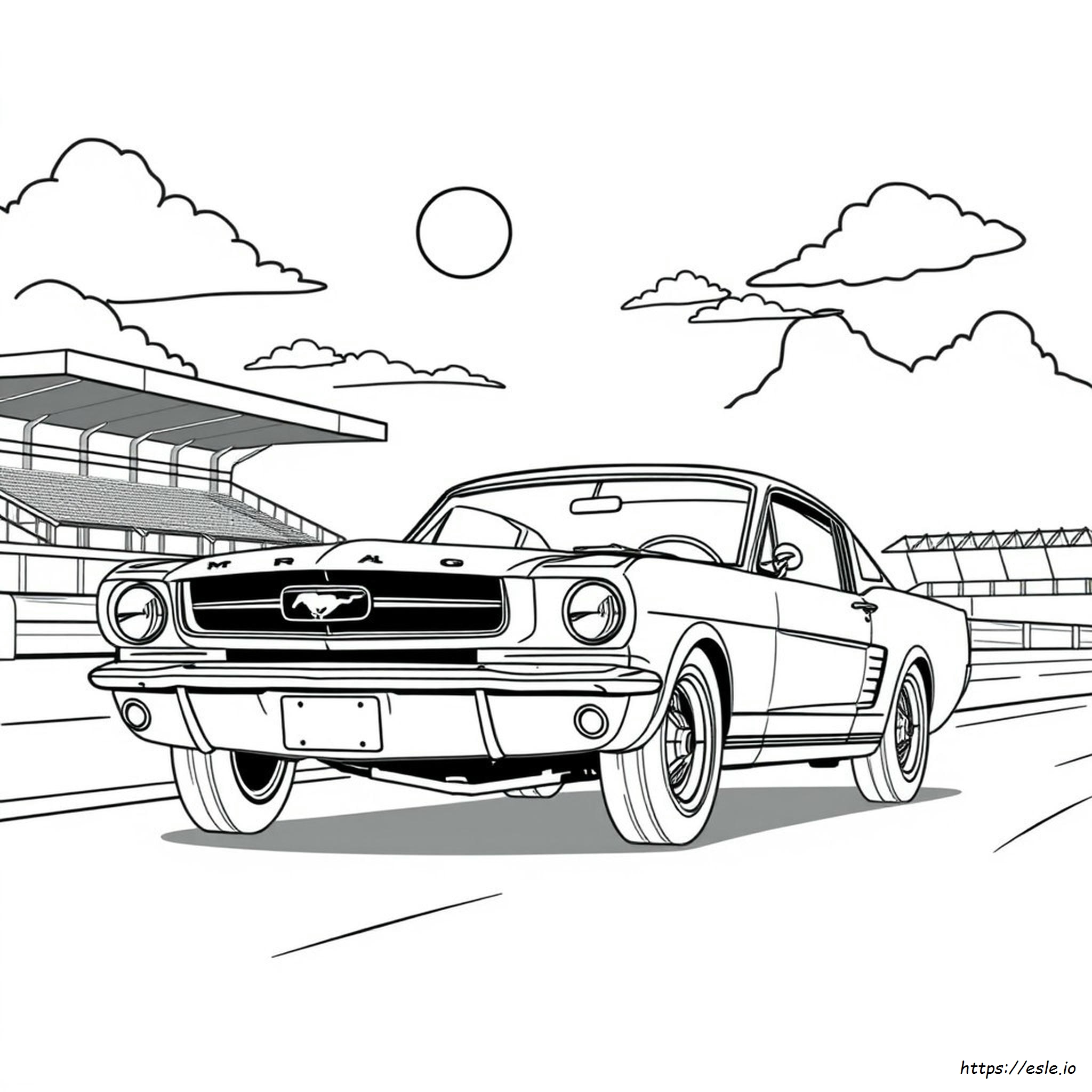 Mustang Gambar Mewarnai Dapat Dicetak Gratis