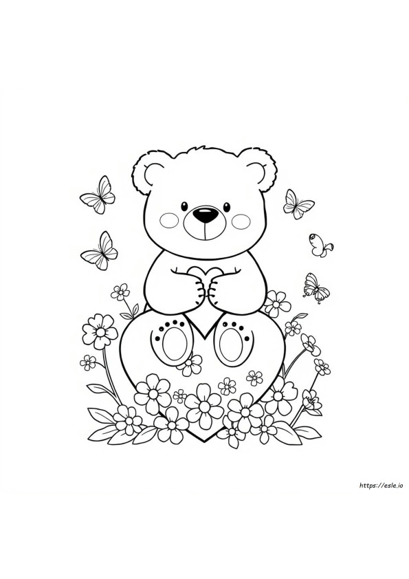 Osos De Amor Para Colorear